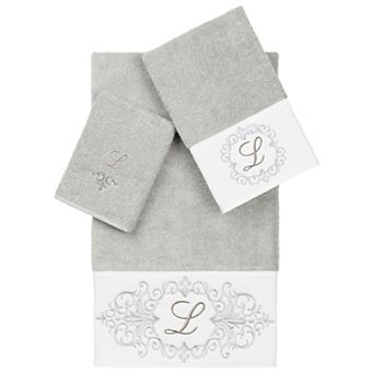 Linum Home Textiles Turkish Cotton Monica 3 pc Embellished Towel Set