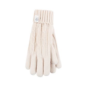 Women's Heat Holders Heatweaver Lined Cable Knit Gloves