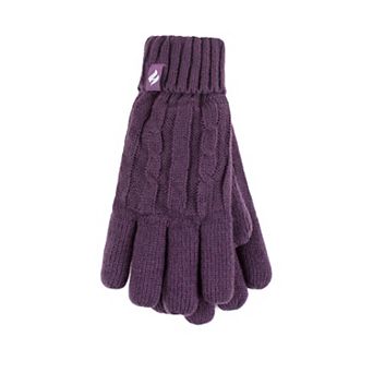 Women's Heat Holders Heatweaver Lined Cable Knit Gloves