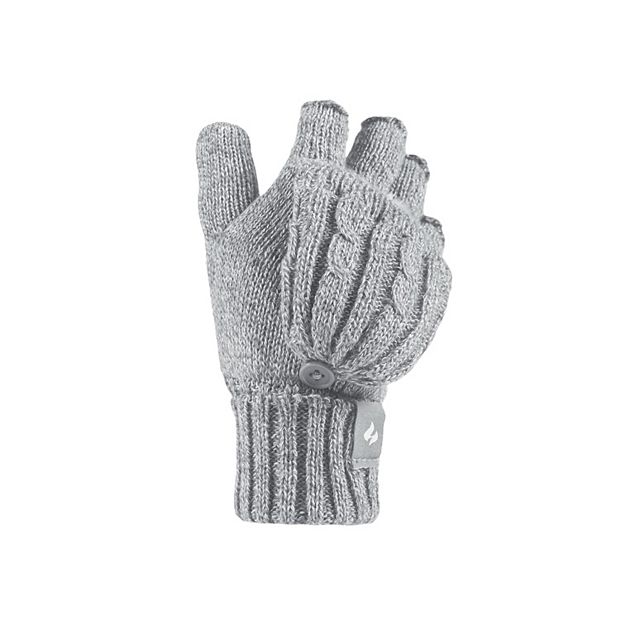 Women's Heat Holders Heatweaver Lined Cable Knit Converter Gloves