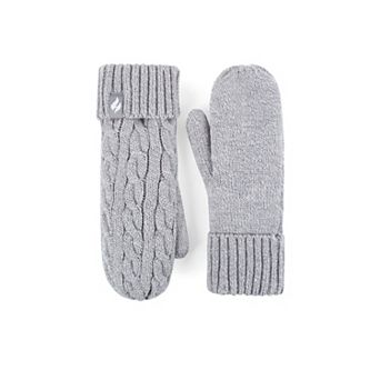 Women's Heat Holders Heatweaver Lined Cable Knit Mittens
