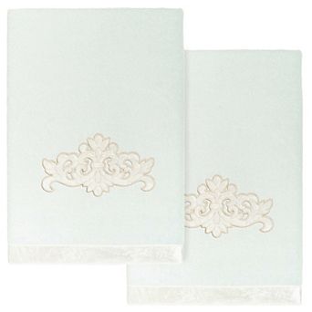 Linum Home Textiles Turkish Cotton May 2 pc Embellished Bath Towel Set