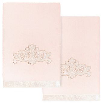 Linum Home Textiles Turkish Cotton May 2 pc Embellished Bath Towel Set