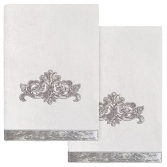 Linum Home Textiles Turkish Cotton May 2 pc Embellished Bath Towel Set