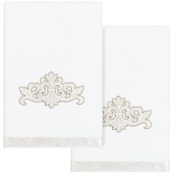 Linum Home Textiles Turkish Cotton May 2 pc Embellished Bath Towel Set