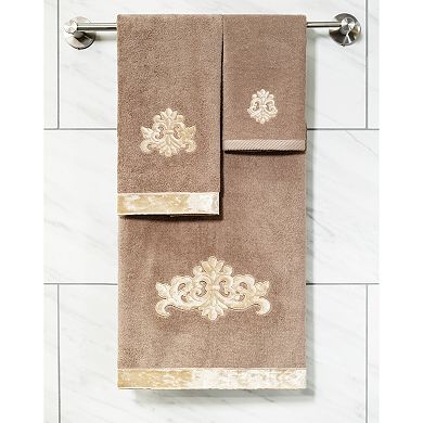 Linum Home Textiles Turkish Cotton May 3-piece Embellished Towel Set