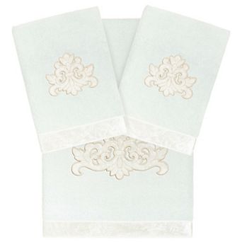 Linum Home Textiles Turkish Cotton May 3 pc Embellished Towel Set