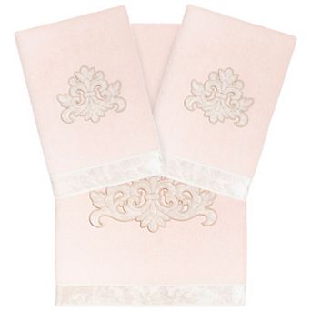 Linum Home Textiles Turkish Cotton May 3 pc Embellished Towel Set