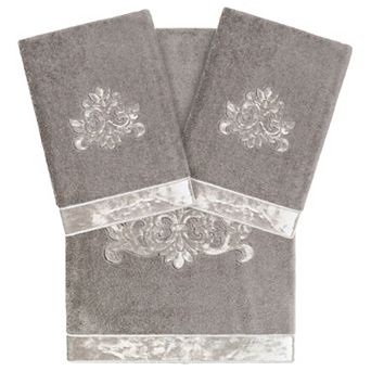 Linum Home Textiles Turkish Cotton May 3 pc Embellished Towel Set