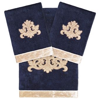 Linum Home Textiles Turkish Cotton May 3 pc Embellished Towel Set