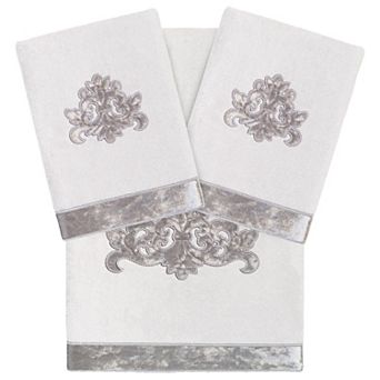 Linum Home Textiles Turkish Cotton May 3 pc Embellished Towel Set