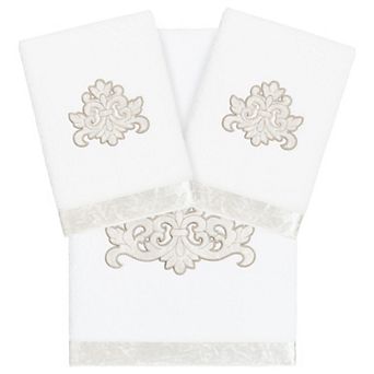 Linum Home Textiles Turkish Cotton May 3 pc Embellished Towel Set
