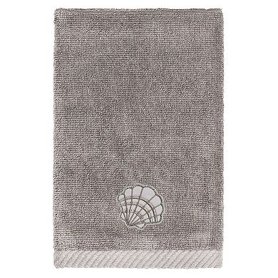 Linum Home Textiles Turkish Cotton Shell Row 2-piece Embellished Fingertip Towel Set