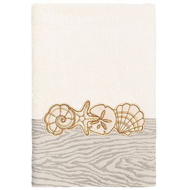 Linum Home Textiles Turkish Cotton Shell Row 3-piece Embellished Towel Set