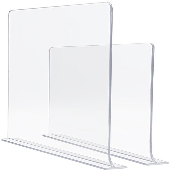 Sorbus 6 Acrylic Shelf Dividers Great Organizer For Clothes