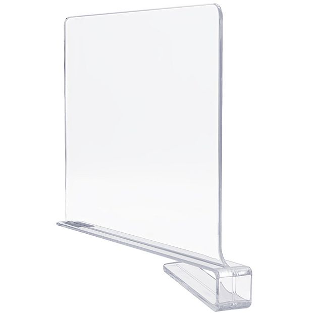 Sorbus Acrylic Shelf Divider (6-Pack) ACR-SHLD6 - The Home Depot