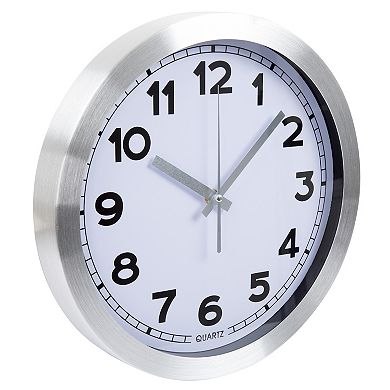 Everyday Home Brushed Finish Wall Clock