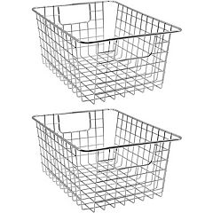 Sorbus 6 Pack Storage Wire Basket Set White