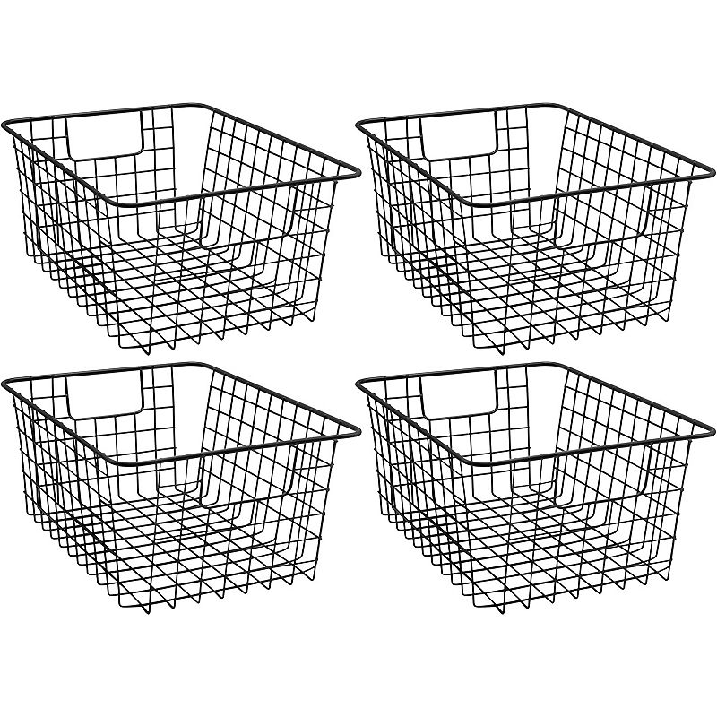 Top View Empty Closet Organization Boxes Steel Wire Baskets Different Stock  Photo by ©dalivl@yandex.ru 428717570