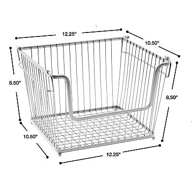 Sorbus Stackable 6-piece Storage Basket Set