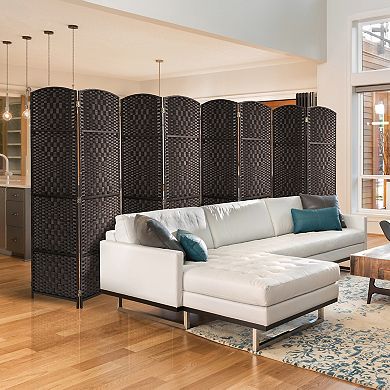 Sorbus 8-panel Extra Wide Diamond Weave Room Divider