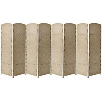 Sorbus 8-panel Extra Wide Diamond Weave Room Divider