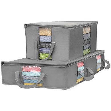 Sorbus 2-piece Storage Organizer Bin Set