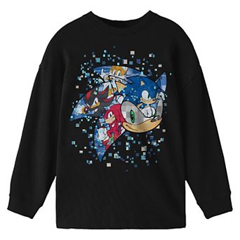 Boys 8-20 Sonic The Hedgehog Modern Long Sleeve Graphic Tee