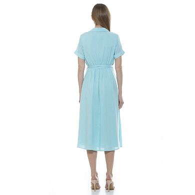 Women's ALEXIA ADMOR Liv Button-Down Midi Shirt Dress