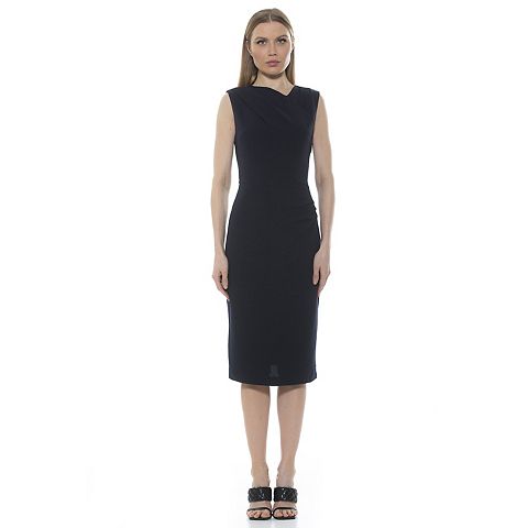 Женские платья ALEXIA Women's ALEXIA ADMOR Khloe Ruched Midi Sheath Dress