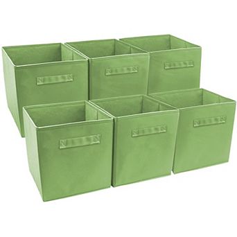 Sorbus Set of 6 Foldable Storage Cube Basket Bins