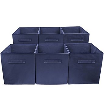 Sorbus Set of 6 Foldable Storage Cube Basket Bins