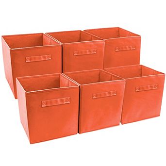 Sorbus Set of 6 Foldable Storage Cube Basket Bins