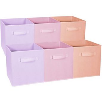 Sorbus Set of 6 Foldable Storage Cube Basket Bins