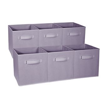 Sorbus Set of 6 Foldable Storage Cube Basket Bins