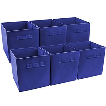 Sorbus Set of 6 Foldable Storage Cube Basket Bins