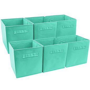 Sorbus Set of 6 Foldable Storage Cube Basket Bins