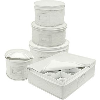 Sorbus 5 pc Dinnerware Storage Set