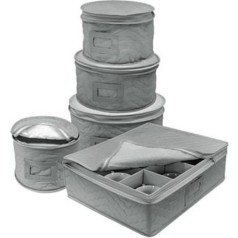 Sorbus 5 pc Dinnerware Storage Set