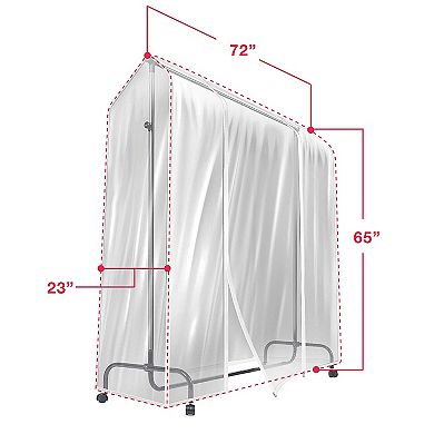 Sorbus 6-ft. Transparent Garment Protector