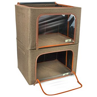 Sorbus Set of 2 Storage Bins with Windows