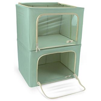 Sorbus Set of 2 Storage Bins with Windows