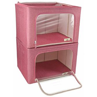 Sorbus Set of 2 Storage Bins with Windows
