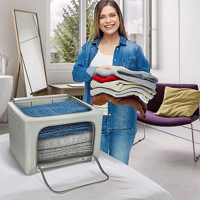 Sorbus Set of 2 Large Foldable Storage Bag Organizers