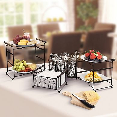 Sorbus 7-piece 3-Tier Buffet Caddy