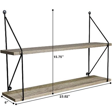 Sorbus 2-Tier Floating Shelves