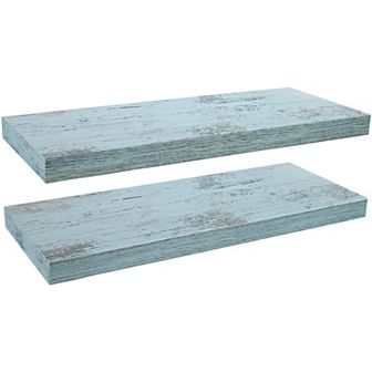 Sorbus Set of 2 Extra Long Decorative Floating Shelves