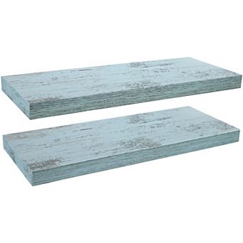 Sorbus Set of 2 Extra Long Decorative Floating Shelves