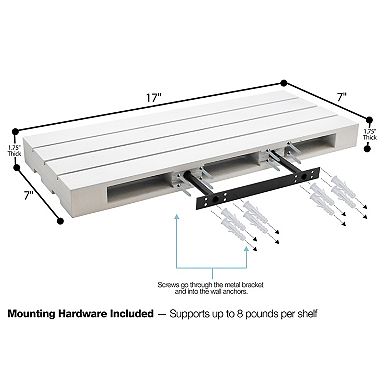 Sorbus Home Decor Floating Shelves 2-piece Set