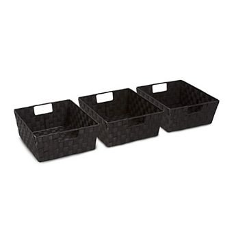 Sorbus 3 pc Woven Basket Bin Set